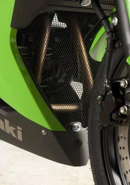 Ninja250/300（'13-）　R&Gレーシング　ダウンパイプグリル【DG0012BK】