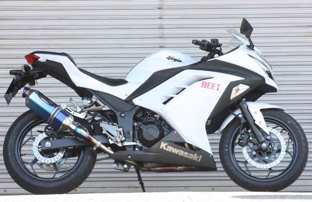 Ninja250 BEET NASSERT Evolutionスリップオンマフラー【0278-KB9-50/BL】 | BEET | マフラー