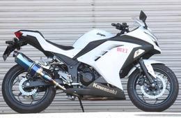 Ninja250　BEET　NASSERT Evolutionスリップオンマフラー【0278-KB9-50/BL】