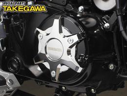 GROM/MSX125 スペシャルパーツ武川 R.クランクケースカバープロテクター（クロムメッキ）【02-01-0116】