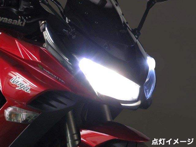 後払い手数料無料】 Ninja1000 Z1000SX ハイビーム側 ZRT00D 11〜16年 LEDヘッドライト H7 バイク用 新基準車検対応  カスタムCSP 5530 LEDチップ搭載 ファンレス 静音 瞬間起動 6000k ホワイト 白 ライト ランプ 