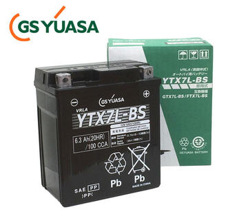 GSYUASA　YTX7L-BS　 VRLA（制御弁式）バイク用バッテリー