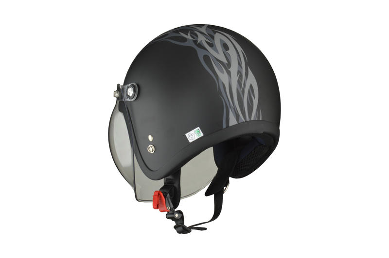 LEAD（リード工業） MOUSSE（ムース） バブルシールド付きジェットヘルメット マットトライバル (57-60cm未満) | LEAD |  ヘルメット | サプライリスト ｜バイクパーツ・バイク部品・用品のことならParts Online