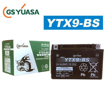 GSYUASA　YTX9-BS　VRLA（制御弁式）バイク用バッテリー