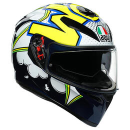 AGV K-3 SV MPLK 007-BUBBLE BLUE/WH/YELLOW FLUO フルフェイスヘルメット 