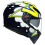 AGV K-3 SV MPLK 007-BUBBLE BLUE/WH/YELLOW FLUO フルフェイスヘルメット 