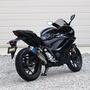 WR'S　YAMAHA YZF-R25('22-)/MT-25('22-)　ラウンド スリップオンマフラー（焼き色チタン）　BK2270JM