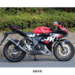 WR'S　GSX-R125/GSX-S125　ラウンドタイプフルエキゾーストマフラー（カーボン） SC3140JM