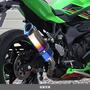 WR'S　Kawasaki ZX-4R SE/ZX-4RR　SS-OVAL 焼き色チタンスリップオンマフラー SB4440JM