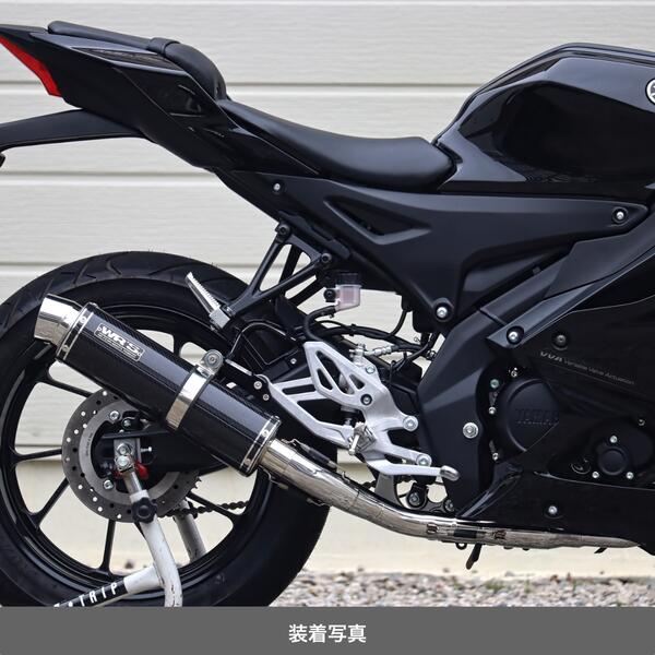 YZF-R125 R15 MT125 15 XSR125 155 マフラー WR'S YZF-R125/R15/MT-125 ラウンドタイプフルエキゾーストマフラー