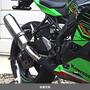 WR'S　Kawasaki ZX-4R SE/ZX-4RR　SS-OVAL ソリッドチタンスリップオンマフラー SK4440JM