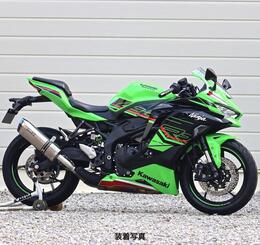 WR'S　Kawasaki ZX-4R SE/ZX-4RR　SS-OVAL ソリッドチタンスリップオンマフラー SK4440JM