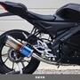 WR'S　YZF-R125/R15/MT-125　SS-OVAL 焼き色チタンフルエキゾーストマフラー　LB2140JM