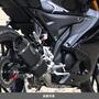 WR'S　YZF-R125/R15/MT-125　SS-OVAL F-BLACK チタンフルエキゾーストマフラー　LF2140JM