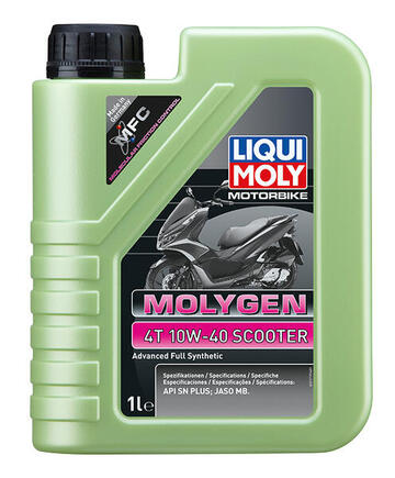 LIQUI MOLY（リキモリ） 4サイクルエンジンオイル Motorbike Molygen 4T 10W-40 Scooter 21719