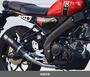 WR'S　YAMAHA XSR125　ショートオーバルフルエキゾーストマフラー（F-BLACK）　LF2150JM