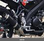 WR'S　YAMAHA XSR125　ショートオーバルフルエキゾーストマフラー（F-BLACK）　LF2150JM