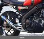 WR'S　YAMAHA XSR125　ショートオーバルフルエキゾーストマフラー（焼き色チタン）　LS2150JM