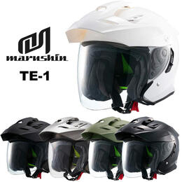 Marushin（マルシン） TE-1 インナーバイザー搭載オープンフェイスヘルメット 