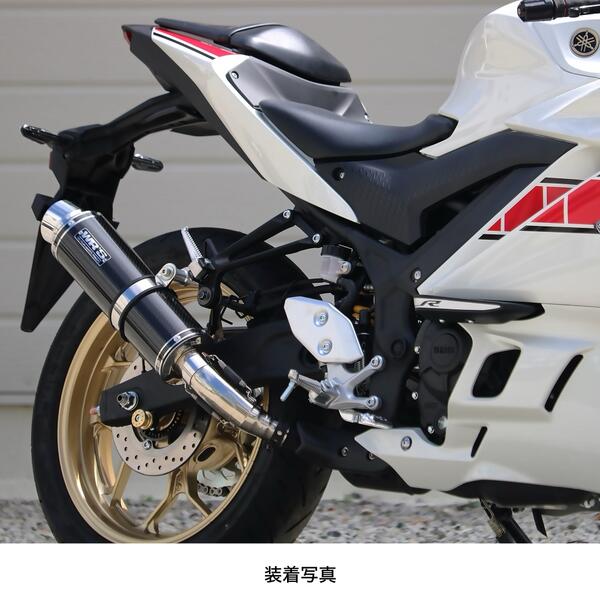 WR’S ダブルアールズ リアエキゾースト スリップオンマフラー サイレンサー：カーボン MT-25 MT-03 YAMAHA ヤマハ  スリップオンマフラー