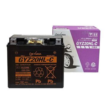 GSYUASA　VRLA（制御弁式）オートバイ用バッテリー　GYZ20HL