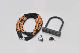 DAYTONA ストロンガーロックセット Φ8チェーンロック2.0+U字ロックH220mm 48486