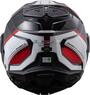 LS2 ADVANT-X F BLACK WHITE RED（アドヴァントエックス エフ ブラックホワイトレッド） JAPAN FIT MODEL システムヘルメット