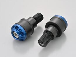 DAYTONA アルミビレット ミドルウエイトバーエンド ファインカット ブルー YAMAHA車 M16タイプ 49246