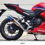 WR'S HONDA CBR400R('24-) ラウンドスリップオンマフラー（焼き色チタン） BK1470JM