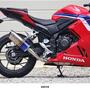 WR'S HONDA CBR400R('24-) SS-OVALショート スリップオンマフラー（焼き色チタン） SB1470JM