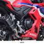 WR'S HONDA CBR400R('24-) SS-OVALショート スリップオンマフラー（F-BLACKチタン） SF1470JM