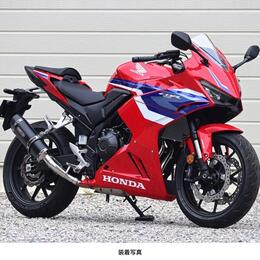 WR'S HONDA CBR400R('24-) SS-OVALショート スリップオンマフラー（F-BLACKチタン） SF1470JM