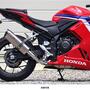 WR'S HONDA CBR400R('24-) SS-OVALロング スリップオンマフラー（ソリッドチタン） OV1470JM