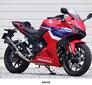 WR'S HONDA CBR400R('24-) SS-OVALロング スリップオンマフラー（F-BLACKチタン） VF1470JM