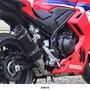 WR'S HONDA CBR400R('24-) SS-OVALロング スリップオンマフラー（F-BLACKチタン） VF1470JM