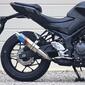 WR'S YZF-R25（’25-）/MT-25（’25-） S.O.Vショートオーバル スリップオンマフラー（焼き色チタン） FV2280JM