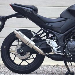 WR'S YZF-R25（’25-）/MT-25（’25-） S.O.Vショートオーバル スリップオンマフラー（ソリッドチタン） NV2280JM