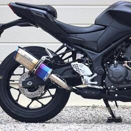 WR'S YZF-R25（’25-）/MT-25（’25-） SS-OVAL スリップオンマフラー（焼き色チタン） SB2280JM