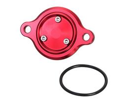 KITACO GROM スーパーカブ110等 マグオイルフィルターカバー ホンダタイプ1／レッド 390-1003020