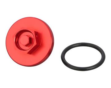 KITACO PCX125/-E:HEV/-ハイブリッド等 マグストレーナーキャップ レッド 390-1004020