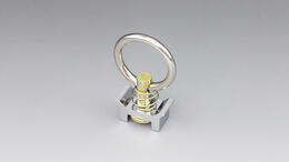 KIJIMA ワンタッチリング クロームメッキ ワンタッチレール用 1個 303-0041M