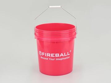 DAYTONA Fireball バケツ 18L レッド 61706