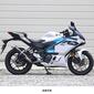 WR'S YZF-R3/MT-03 ラウンドタイプスリップオンマフラー(カーボン) BC2320JM