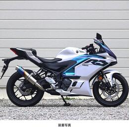 WR'S YZF-R3/MT-03 ラウンドタイプスリップオンマフラー（焼き色チタン） BK2320JM