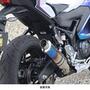 WR'S YZF-R3/MT-03 S.O.Vショートオーバルスリップオンマフラー（焼き色チタン） FV2320JM