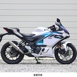 WR'S YZF-R3/MT-03 S.O.Vショートオーバルスリップオンマフラー（ソリッドチタン） NV2320JM