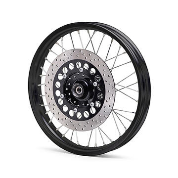 ワイズギア YAMAHA SR400 フロントホイールASSY（ブラック） Q5K-YSK-164-Z03